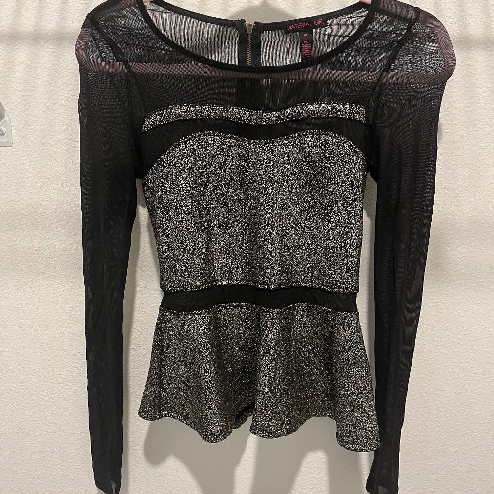 crop lace night out blouse